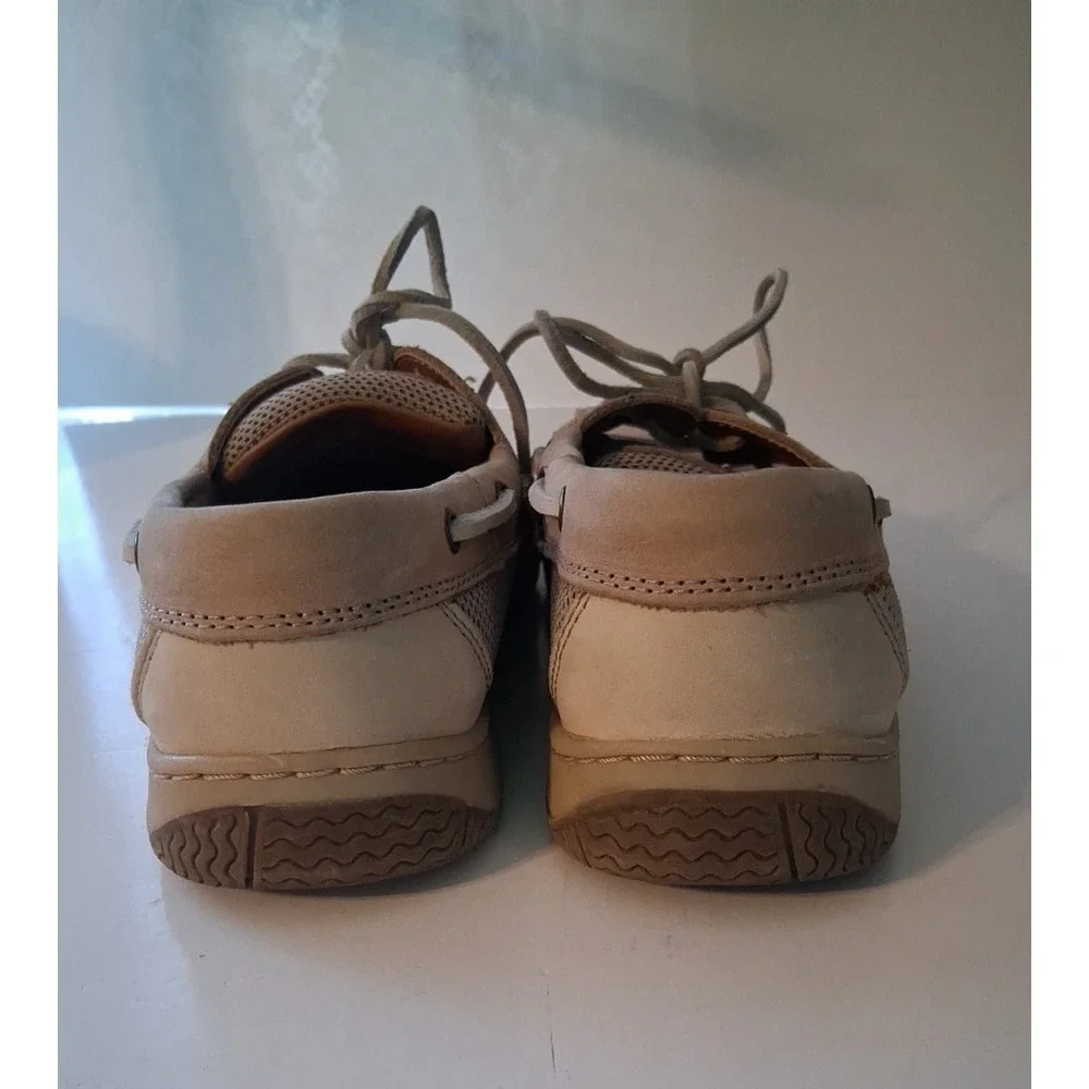 Highland Creek Chesapeake Men's Boat Shoes Loafers Size 10M Tan Leather NICE!